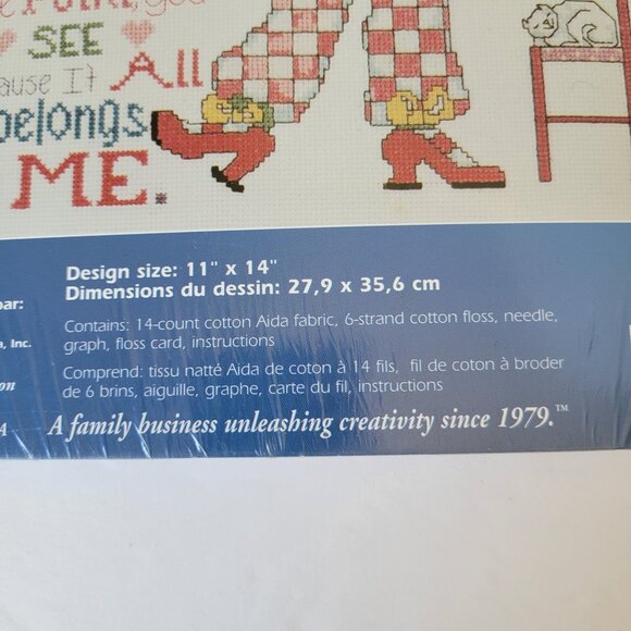 Vtg JanLynn Counted Cross Stitch Kit 2004 Sassy Stitcher #178-0501 Sealed - Picture 5 of 6